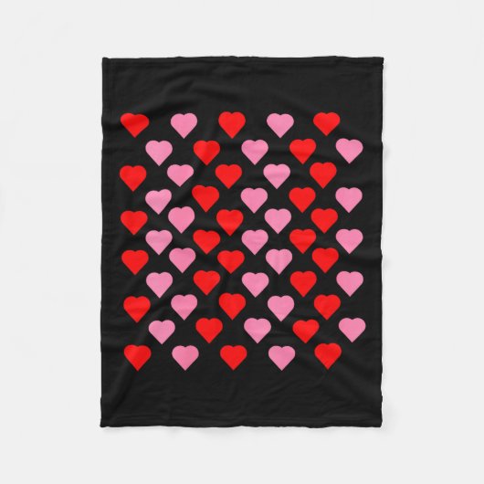Women's Nk And Red Hearts Lovers Funny Valentine’s Fleecedecke (Vorderseite)
