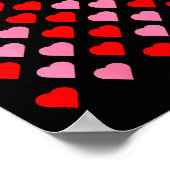 Women's Nk And Red Hearts Lovers Funny Valentine’s Poster (Ecke)
