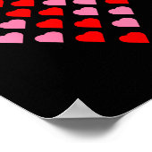 Women's Nk And Red Hearts Lovers Funny Valentine’s Poster (Ecke)