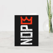 Womens No Kings Protest Sign Vertical Nope V-Nacke Karte (Vorderseite)