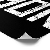 Womens No Kings Protest Sign Vertical Nope V-neck  Poster (Ecke)