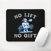 Womens No Lift No Gift Funny Workout Snowman Chris Mousepad (Mit Mouse)
