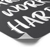 Womens Nobody Cares Work Harder Sarcastic Motivati Poster (Ecke)