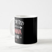 Womens Nonna New Promoted To Nonna Again V-neck Kaffeetasse (Vorderseite Links)