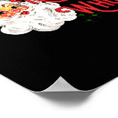 Womens Nothing For You Funny Santa Claus Christmas Poster (Ecke)