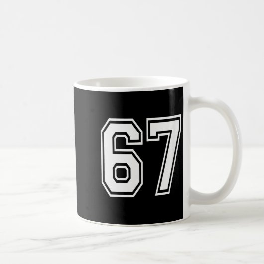 Womens Number 67 Numbered Uniform Srts Jersey Team Kaffeetasse (Rechts)