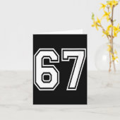 Womens Number 67 Numbered Uniform Srts Jersey Team Karte (Gelbe Blume)