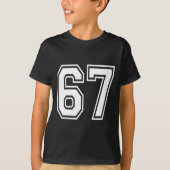 Womens Number 67 Numbered Uniform Srts Jersey Team T-Shirt (Vorderseite)