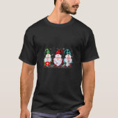 Womens Nurse Christmas Gnomes Funny Nurse Scrub To T-Shirt