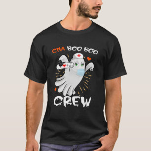 Womens Nurse CNA Boo Boo Crew Ghost Nursing Funny T-Shirt
