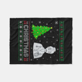 Womens Nurse Practitioner Xmas Tree Lighting Ugly Fleecedecke (Vorderseite (Horizontal))