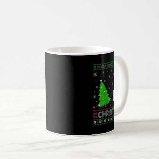 Womens Nurse Practitioner Xmas Tree Lighting Ugly Kaffeetasse (VorderseiteRechts)