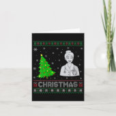 Womens Nurse Practitioner Xmas Tree Lighting Ugly Karte (Vorderseite)