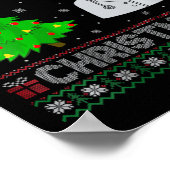 Womens Nurse Practitioner Xmas Tree Lighting Ugly Poster (Ecke)
