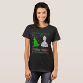 Womens Nurse Practitioner Xmas Tree Lighting Ugly T-Shirt (Vorne ganz)