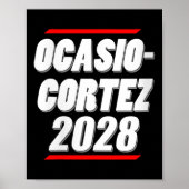 Womens Ocasio-cortez 2028 - Aoc für den Präsidente Poster (Vorne)