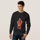 Womens Occult Bleibe Lit Satan Devil Hell Unholy A Sweatshirt (Vorne ganz)