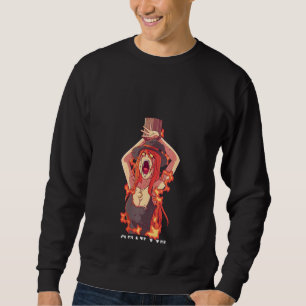 Womens Occult Bleibe Lit Satan Devil Hell Unholy A Sweatshirt