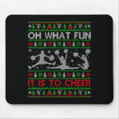 Womens Oh What Fun It Is To Cheer Christmas Cheerl Mousepad (Vorne)