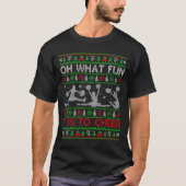 Womens Oh What Fun It Is To Cheer Christmas Cheerl T-Shirt (Vorderseite)
