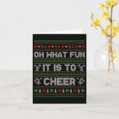 Womens Oh What Fun It Is To Cheer Ugly Christmas P Karte (Gelbe Blume)