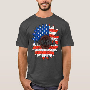 Womens Oma 4. Juli USA Sonnenblume Niedlich Gran T-Shirt