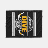 Womens Onate Diver Life Humor Career Balance Joke Fleecedecke (Vorderseite (Horizontal))