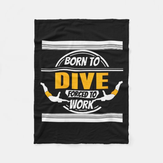 Womens Onate Diver Life Humor Career Balance Joke Fleecedecke (Vorderseite)