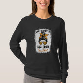 Womens One Thankful Third Grade Teacher Happy Fall T-Shirt (Vorderseite)