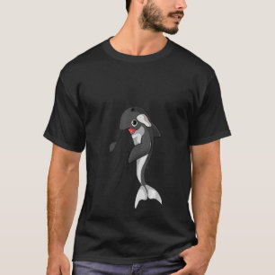Womens Orca Whale Kids Girls Boys / Neck T-Shirt