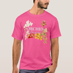 Womens Orchid Whisperer T Shirt I Liebe Orchids Sh