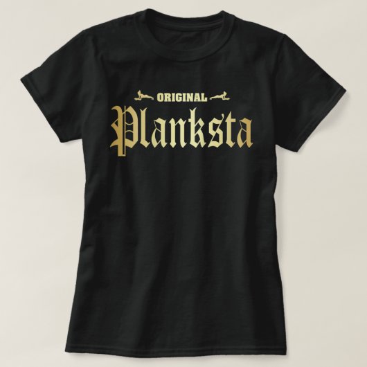 Womens Original Planksta Planster Funny Planks Pil T-Shirt (Design vorne)