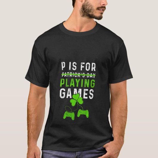 Womens P ist für Spiele St Patricks Day Funn T-Shirt (Vorderseite)