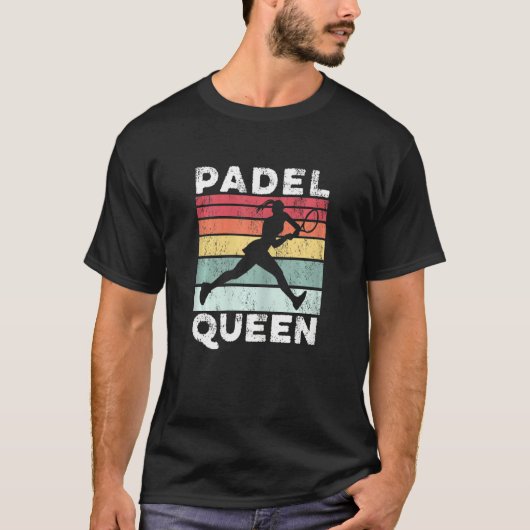Womens Padel Queen Tennis Sprayer T-Shirt (Vorderseite)