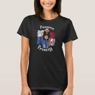 Womens Panama Princess Lieben Kaffee Panamaisch na T-Shirt