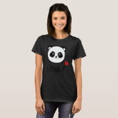 Womens Panda 'hello' T-Shirt (Vorne ganz)