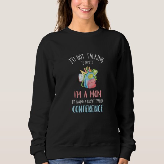 Womens Parent Teacher PTA Mom Parent Teacher Assoc Sweatshirt (Vorderseite)