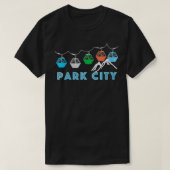 Womens Park City Ski Mountain Gondola Park Stadt, T-Shirt (Design vorne)
