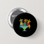 Womens Parrot Cinco De Mayo Funny Drinking Tequila Button (Vorne & Hinten)