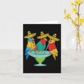 Womens Parrot Cinco De Mayo Funny Drinking Tequila Karte (Gelbe Blume)