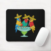 Womens Parrot Cinco De Mayo Funny Drinking Tequila Mousepad (Mit Mouse)