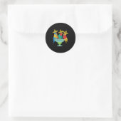 Womens Parrot Cinco De Mayo Funny Drinking Tequila Runder Aufkleber (Tasche)