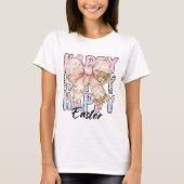 Womens Pastel Happy Oaster Coquette Bow T-Shirt (Vorderseite)