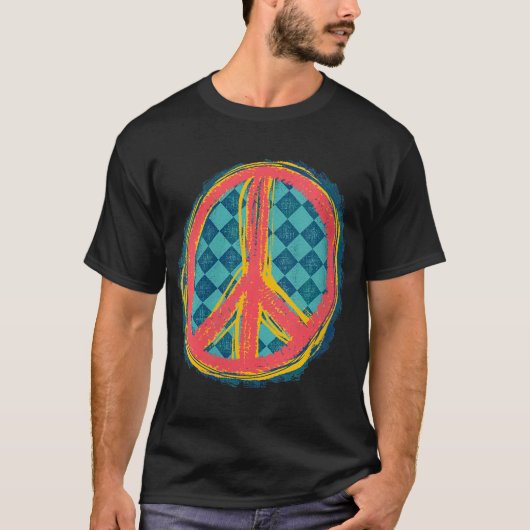 Womens Peace Sign T-Shirt (Vorderseite)