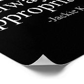 Womens Pearls Are Always Appropriate Jackie Kenned Poster (Ecke)