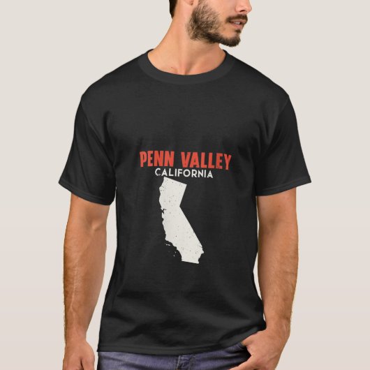 Womens Penn Valley California USA Staat America Tr T-Shirt (Vorderseite)