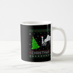 Womens Pianist Xmas Tree Lighting Ugly Weihnachten Kaffeetasse