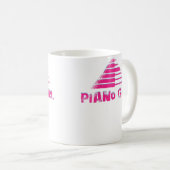 Womens Piano Girl Designs For Piano Players Kaffeetasse (VorderseiteRechts)