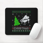 Womens Piano Xmas Tree Lighting Ugly Weihnachtssch Mousepad (Mit Mouse)