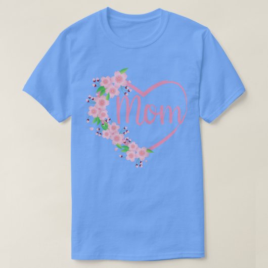 Womens Pink Cherry Blüten Sakura Umgebung a H T-Shirt (Design vorne)